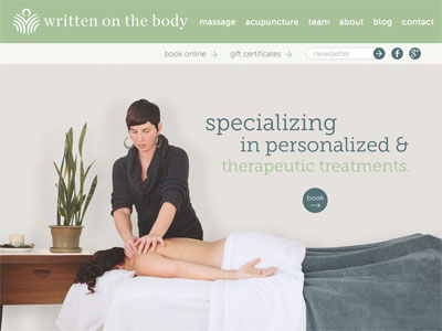 massage website
