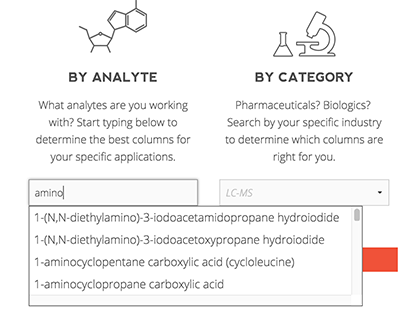 Analyte-Dropdown